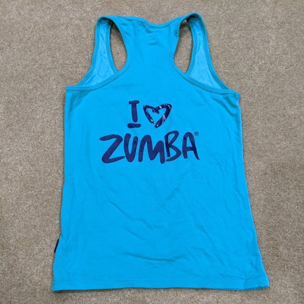 Zumba Teal & Green Tank Top - Picture 2 of 4